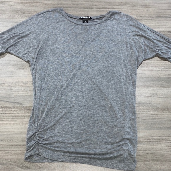 Planet Gold Tops - Gray dressy casual mid sleeve